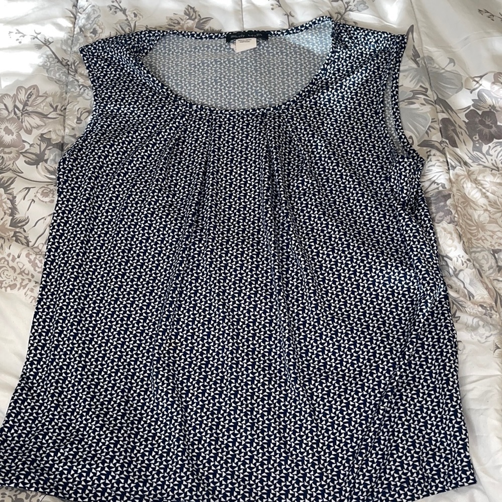 Mandy Evans Medium Blue & White